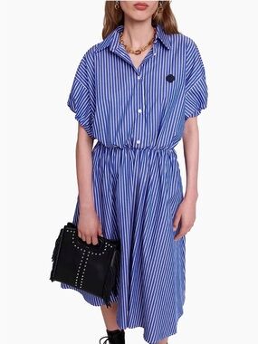 maje stripped dress